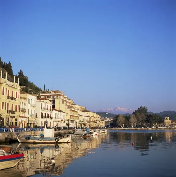 Framed Print : Seaside market and port town of Neapoli Framed Print : Seaside market and port town of Neapoli