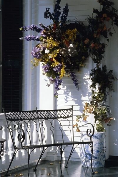 Seat on typical front porch