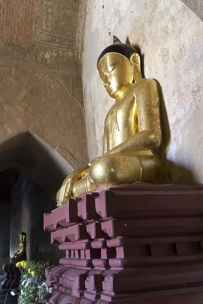 Seated Buddha, Sulamani Pahto, Bagan (Pagan), Myanmar (Burma), Asia
