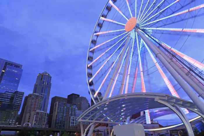 Framed Print : Seattle Great Wheel on Pier 57, Seattle, Washington State, United States of America, North America Framed Print : Seattle Great Wheel on Pier 57, Seattle, Washington State, United States of America, North America