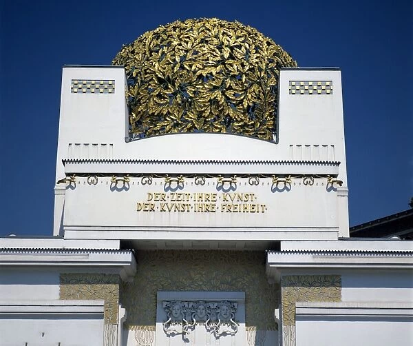 Secession Building, Art Gallery with Golden Cabbage on top, Vienna, Austria, Europe