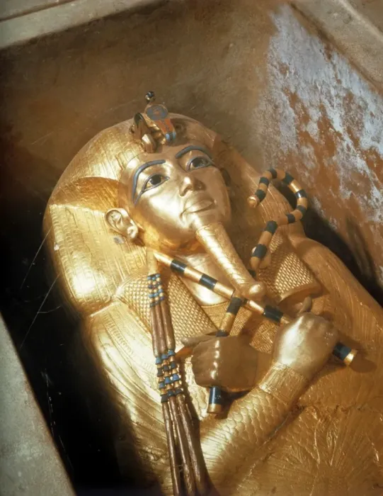 Framed Print : Detail of the second mummiform coffin made from gold-plated wood inlaid with glass-paste Framed Print : Detail of the second mummiform coffin made from gold-plated wood inlaid with glass-paste