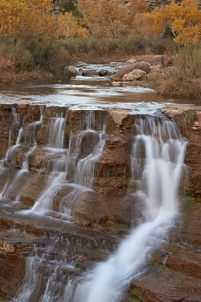 Secret Falls in the fall, Washington County, Utah, United States of America, North