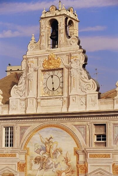 Top section of the Palazzo San Giorgio