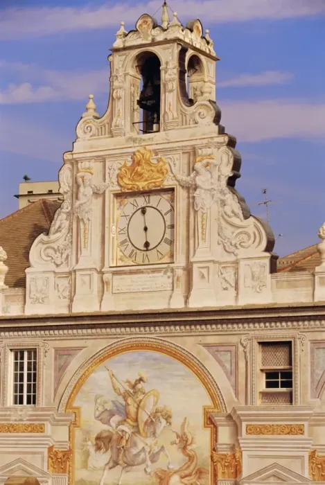 Framed Print : Top section of the Palazzo San Giorgio Framed Print : Top section of the Palazzo San Giorgio