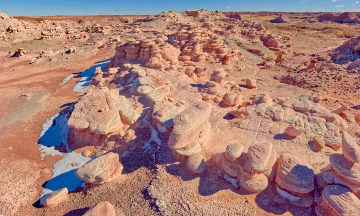 Framed Print : A section of Petrified Forest National Park called Angel Garden