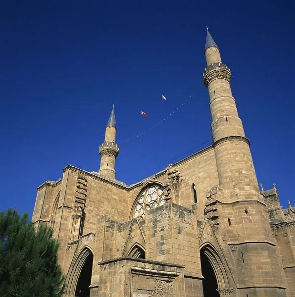 Selimiye Camii mosque, formerly Gothic Roman Catholic Ayia Sofia Cathedral between 1208