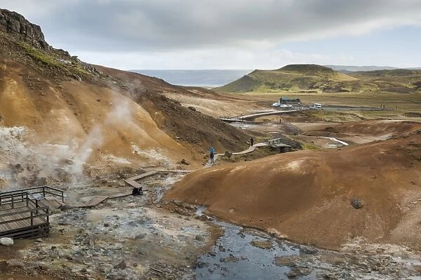 Seltun, Krysuvik geothermal area, Reykjanes Peninsula, Iceland, Polar Regions