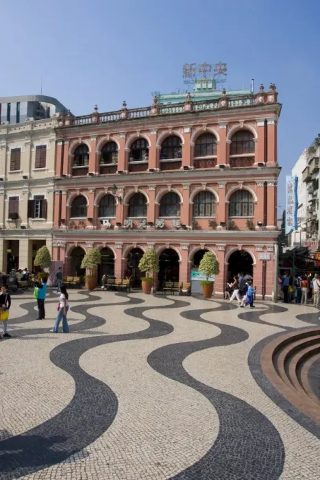 Framed Print : Senate Square (Largo de Senado), Macau, China, Asia Framed Print : Senate Square (Largo de Senado), Macau, China, Asia