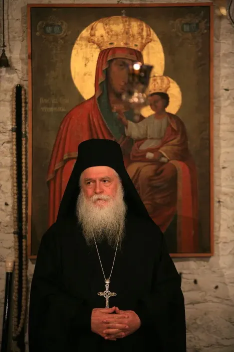 Framed Print : Senior monk at Koutloumoussiou monastery on Mount Athos, UNESCO World Heritage Site Framed Print : Senior monk at Koutloumoussiou monastery on Mount Athos, UNESCO World Heritage Site