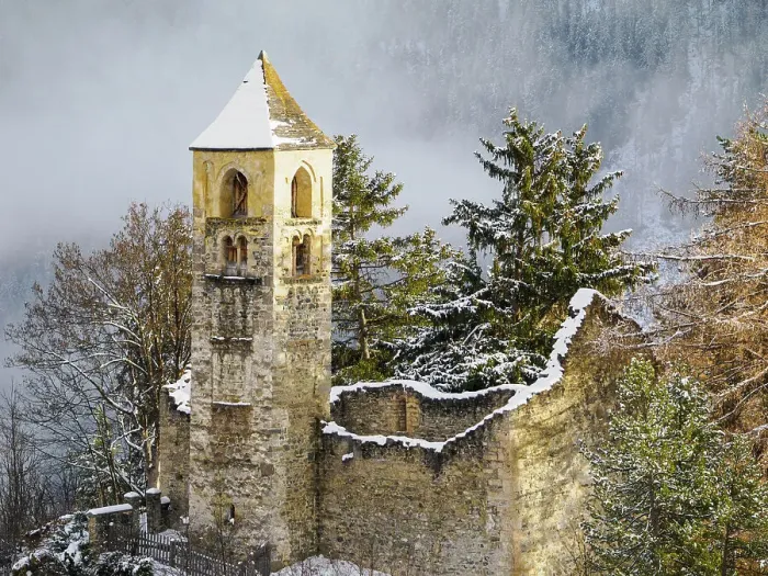 Framed Print : Sent's former church, which burned in the early 1600s, Sent, Graubunden, Switzerland, Europe Framed Print : Sent's former church, which burned in the early 1600s, Sent, Graubunden, Switzerland, Europe