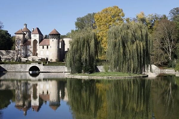 Sercy castle, dating from the 15th century, Sercy, Saone-et-Loire, Burgundy, France, Europe
