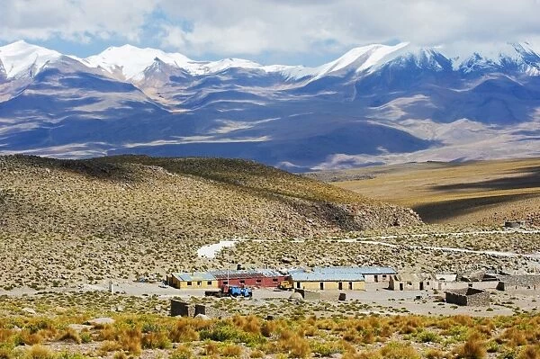 Settlement in the Altiplano, Bolivia, South America