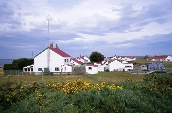 Settlement of Goose Green, Falkland Islands, South America