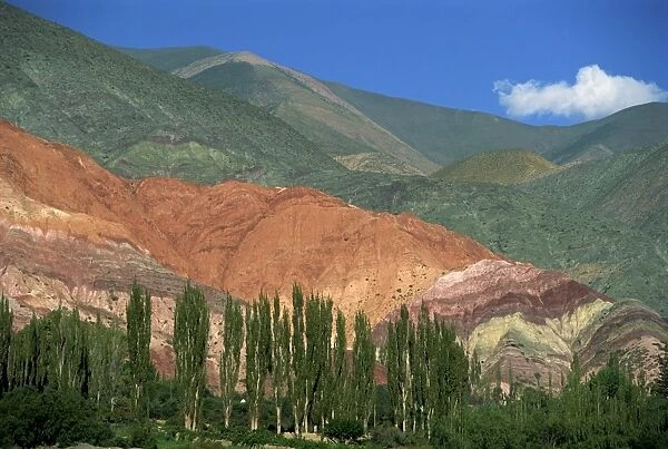 The Seven Colours mountain at Purmamaca near Tilcara in Argentina, South America