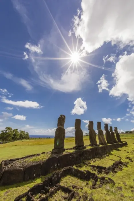 Framed Print : Seven Moai at Ahu Akivi, the first restored altar, Rapa Nui National Park, UNESCO World Heritage Site, Easter Island (Isla de Pascua), Chile, South America Framed Print : Seven Moai at Ahu Akivi, the first restored altar, Rapa Nui National Park, UNESCO World Heritage Site, Easter Island (Isla de Pascua), Chile, South America