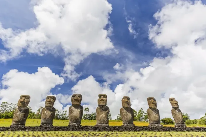 Framed Print : Seven Moai at Ahu Akivi, the first restored altar, Rapa Nui National Park, UNESCO World Heritage Site, Easter Island (Isla de Pascua), Chile, South America Framed Print : Seven Moai at Ahu Akivi, the first restored altar, Rapa Nui National Park, UNESCO World Heritage Site, Easter Island (Isla de Pascua), Chile, South America