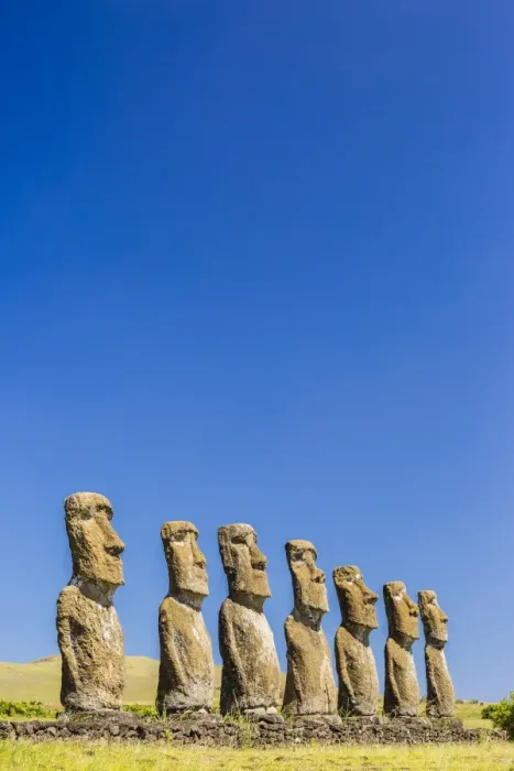 Framed Print : Seven Moai at Ahu Akivi, the first restored altar on Easter Island (Isla de Pascua) (Rapa Nui), UNESCO World Heritage Site, Chile, South America Framed Print : Seven Moai at Ahu Akivi, the first restored altar on Easter Island (Isla de Pascua) (Rapa Nui), UNESCO World Heritage Site, Chile, South America