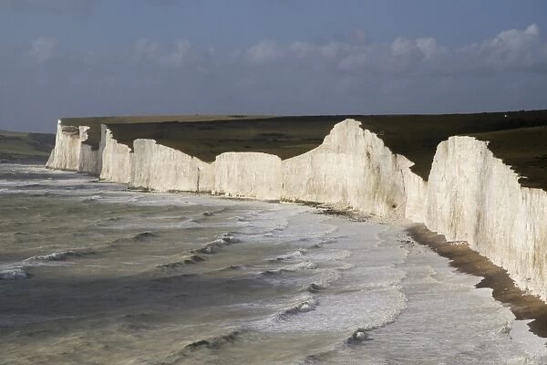 Seven Sisters from Birling Gap, South Downs National Park, East Sussex, England, United Kingdom, Europe