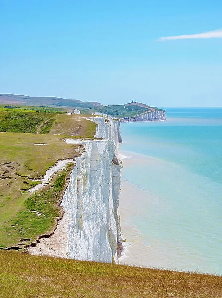 Seven Sisters Cliffs, South Downs National Park, East Sussex, England, United Kingdom, Europe