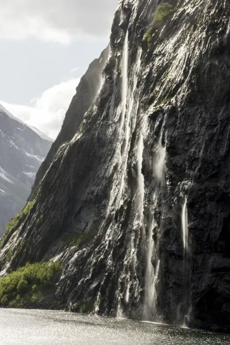 Framed Print : Part of the Seven Sisters waterfall, Geiranger Fjord, UNESCO World Heritage Site Framed Print : Part of the Seven Sisters waterfall, Geiranger Fjord, UNESCO World Heritage Site