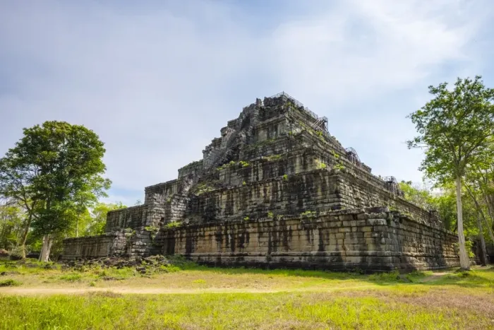 Framed Print : Seven-tiered pyramid Prasat Prang at Prasat Thom, Koh Ker temple ruins, Preah Vihear Province Framed Print : Seven-tiered pyramid Prasat Prang at Prasat Thom, Koh Ker temple ruins, Preah Vihear Province