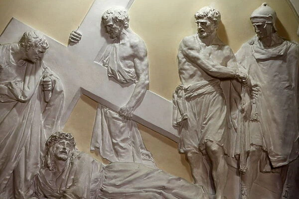 Seventh Station of the Cross, Jesus falls for the second time, St