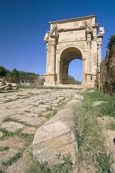 Severan arch (Settimio Severo arch), Leptis Magna, UNESCO World Heritage Site