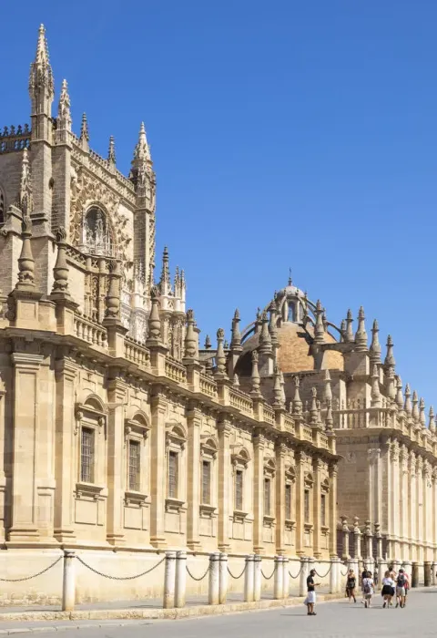 Framed Print : Seville Cathedral of Saint Mary of the See, UNESCO World Heritage Site, Calle Fray Framed Print : Seville Cathedral of Saint Mary of the See, UNESCO World Heritage Site, Calle Fray