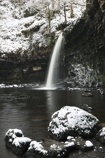 Sgwd Gwladus, Brecon Beacons National Park, Powys, Wales, United Kingdom, Europe
