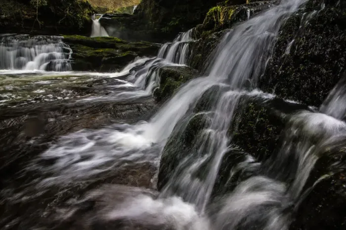 Framed Print : Sgwd Isaf Clun-Gwyn waterfall, Pontneddfechan, Powys, Wales, United Kingdom, Europe Framed Print : Sgwd Isaf Clun-Gwyn waterfall, Pontneddfechan, Powys, Wales, United Kingdom, Europe