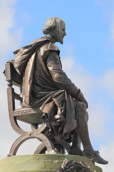 Shakespeare statue, Gower memorial, Stratford-upon-Avon, Warwickshire, England, United Kingdom, Europe