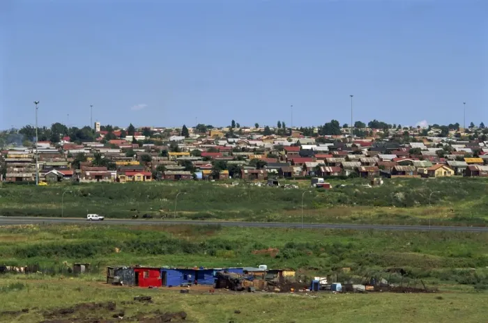 Framed Print : Shanty towns of Soweto Framed Print : Shanty towns of Soweto