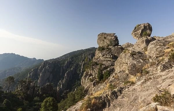 The shaped rocks in the Natural Park of the L Ospedale massif, Piscia Di Gallo, Zonza