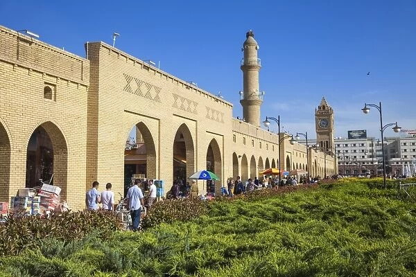Shar Park and Qaysari Bazaar, Erbil, Kurdistan, Iraq, Middle East