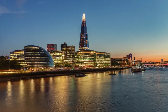 Framed Print : The Shard and City Hall, City of London, London, England Framed Print : The Shard and City Hall, City of London, London, England