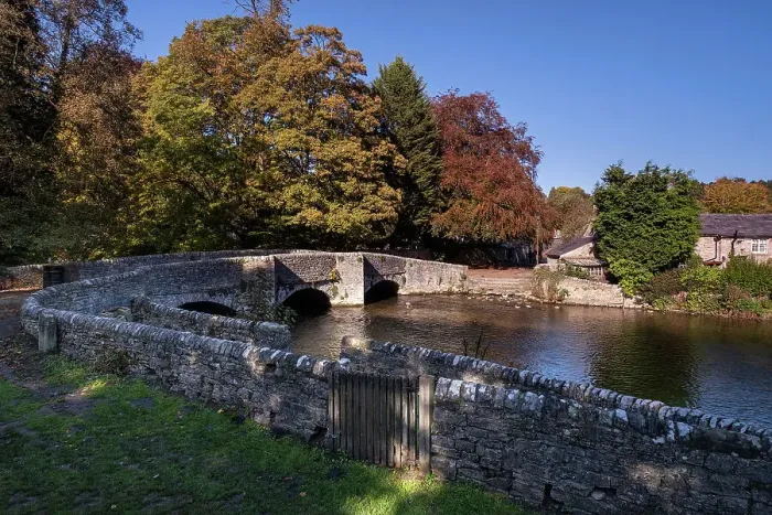 Framed Print : Sheepwash Bridge and the River Wye in autumn, Ashford in the Water, Peak District National Park, Derbyshire, England, United Kingdom, Europe Framed Print : Sheepwash Bridge and the River Wye in autumn, Ashford in the Water, Peak District National Park, Derbyshire, England, United Kingdom, Europe