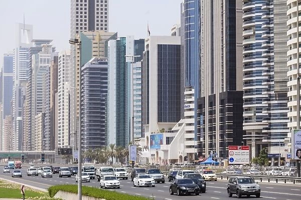 Sheikh Zayed Road, Dubai, United Arab Emirates, Middle East