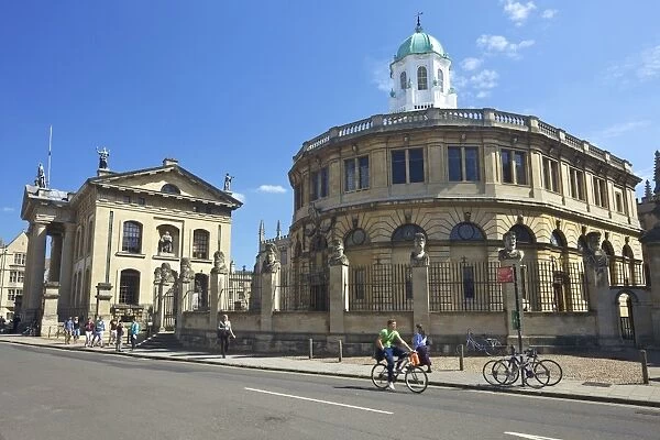 Sheldonian Theatre and Clarendon Building, Broad Street, Oxford, Oxfordshire
