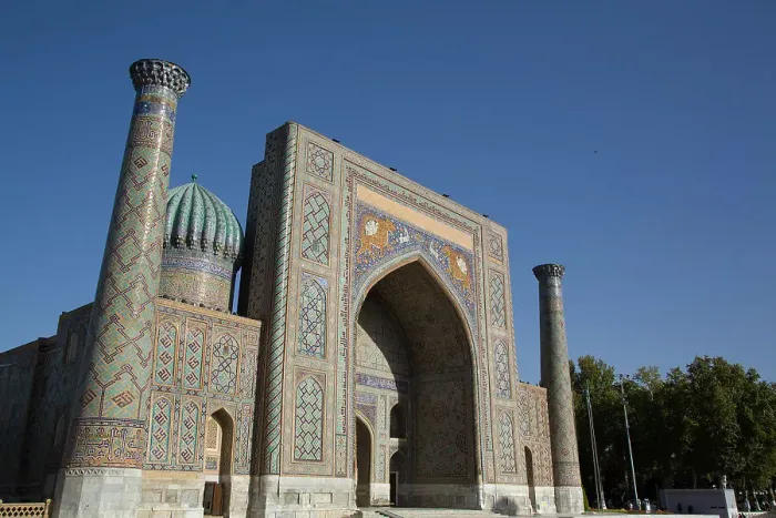 Framed Print : Sherdor Madrassah, completed 1636, Registan Square, UNESCO World Heritage Site, Samarkand, Uzbekistan, Central Asia, Asia Framed Print : Sherdor Madrassah, completed 1636, Registan Square, UNESCO World Heritage Site, Samarkand, Uzbekistan, Central Asia, Asia