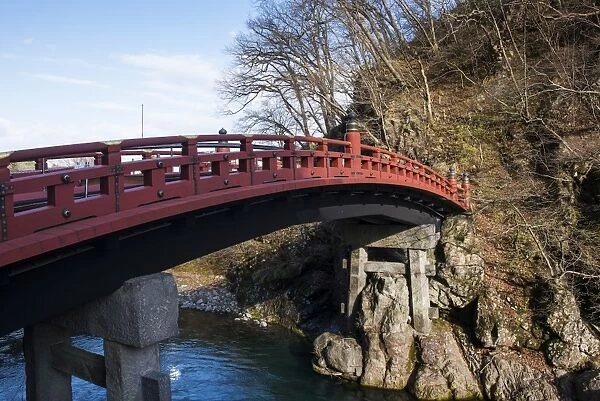 Shinkyo Bridge, UNESCO World Heritage Site, Nikko, Kanto, Japan, Asia
