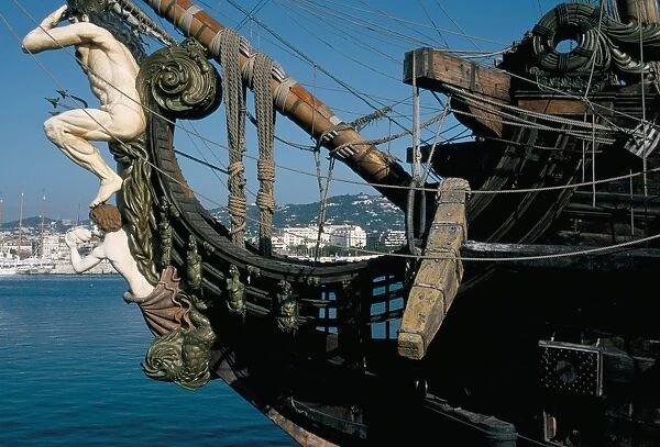 Ship used in the film Pirates, Cannes, Alpes Maritimes, Cote d Azur