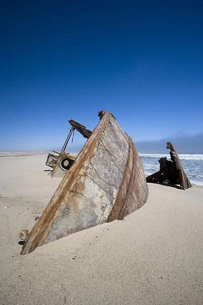 Ship wreck, Skeleton Coast, Namibia, Africa