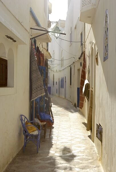 Shop in an alley, Asilah, Atlantic coast, Morocco, North Africa, Africa