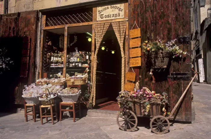 Framed Print : Shop and traditional products at Arezzo Framed Print : Shop and traditional products at Arezzo