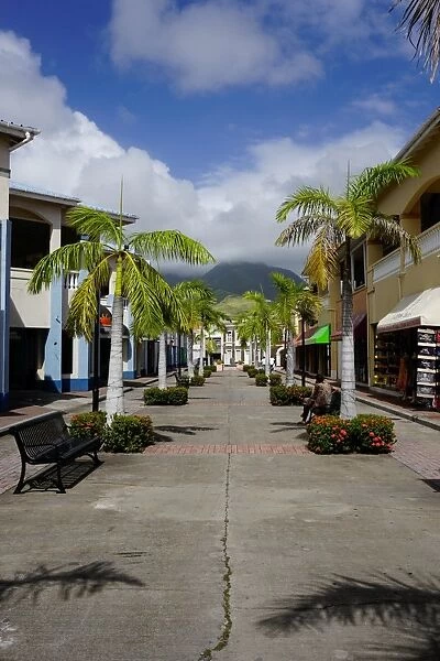 Shopping area for cruise ships, Basseterre, St. Kitts, St. Kitts and Nevis, Leeward Islands