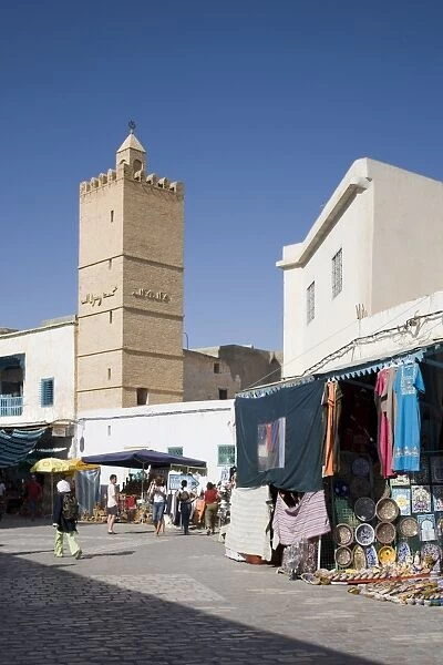 Shops and mosque in the Medina