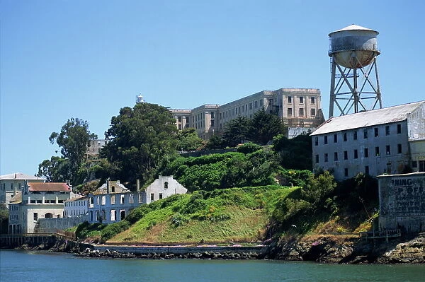 Shoreline and buildings on Alcatraz Island