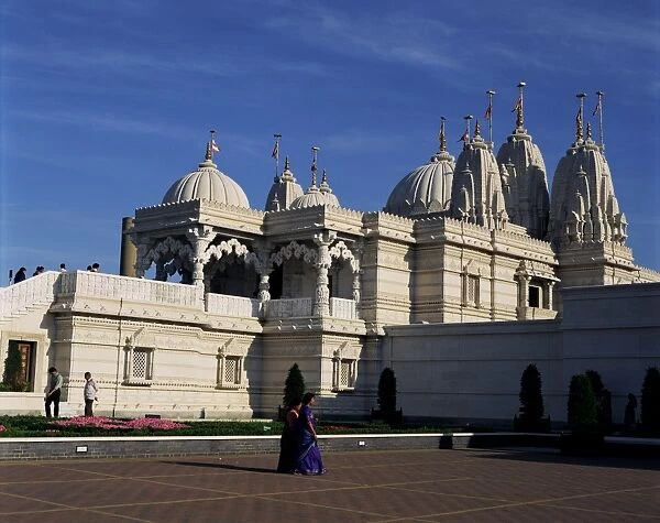 The Shree Swaminarayan Mandir Temple, Neasden, London, England, United Kingdom, Europe