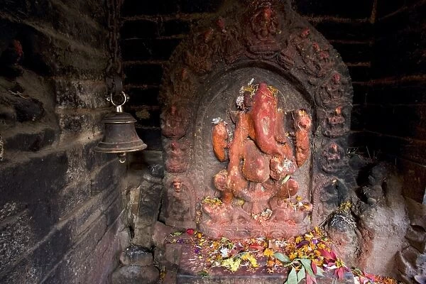 Shrine to the Hindu elephant headed god